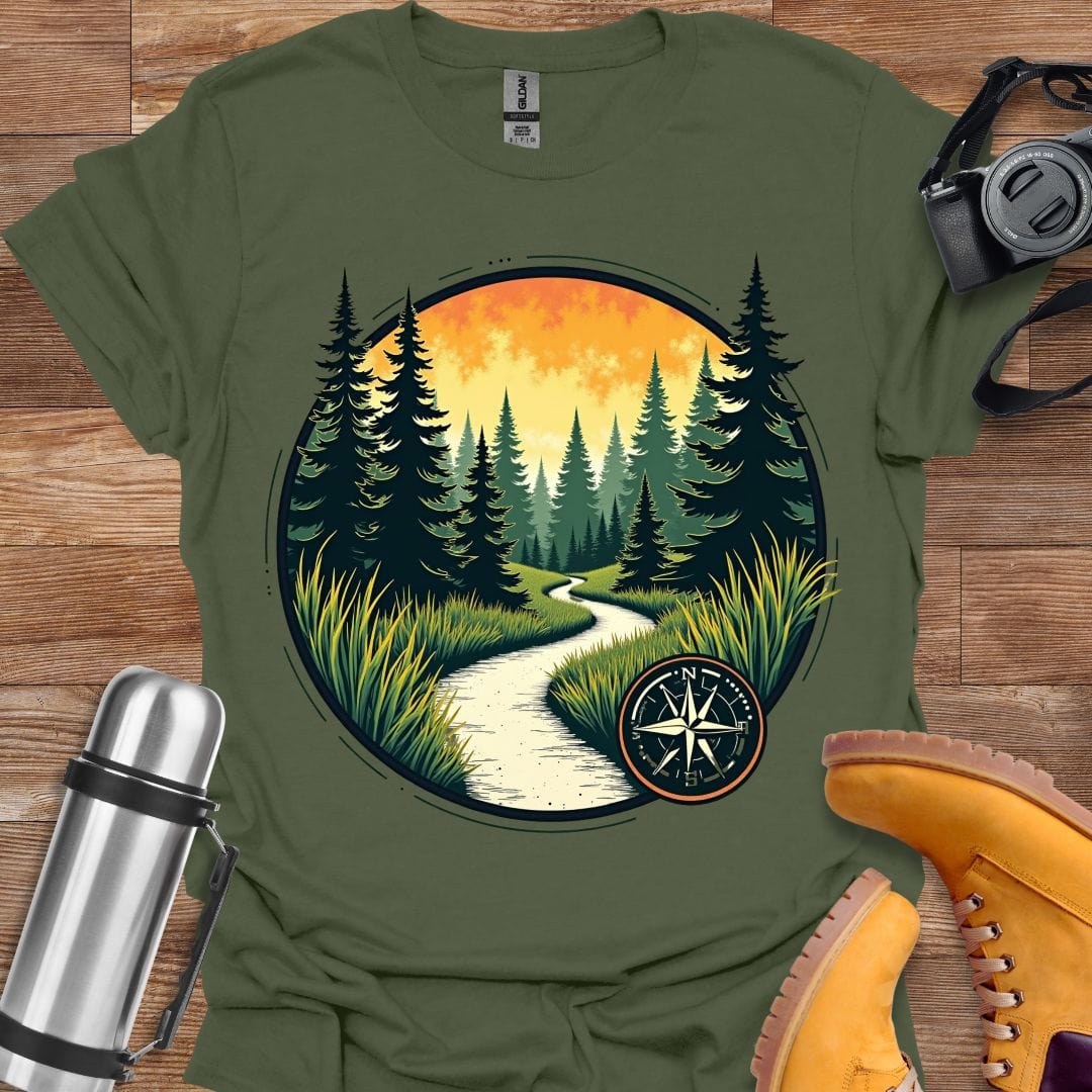 Freekeend T-Shirt Military Green / S Retro Explorer T-shirt