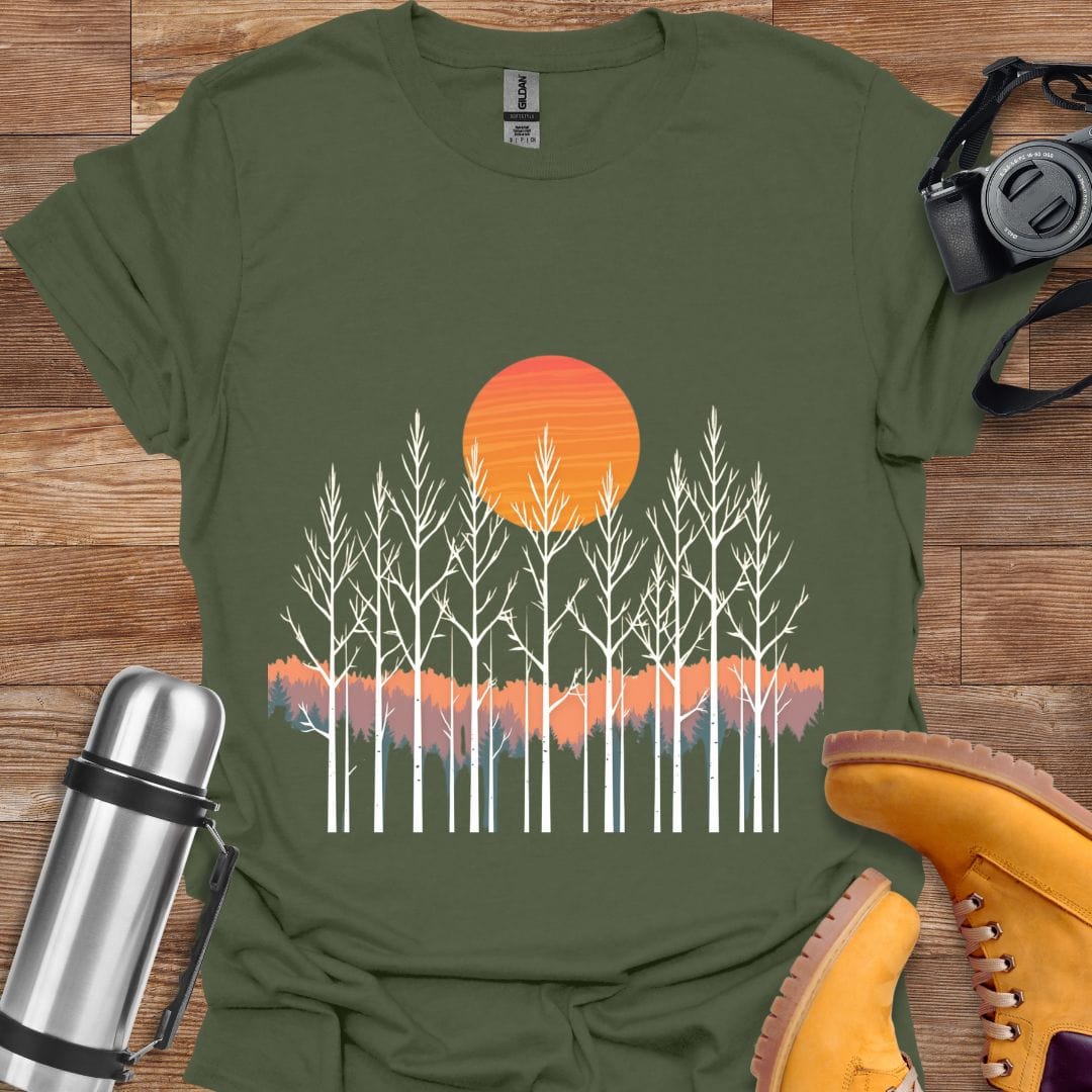 Freekeend T-Shirt Military Green / S Serene Sunshine T-shirt