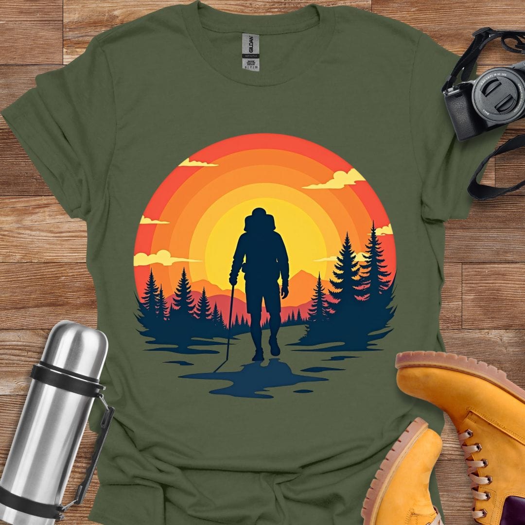 Freekeend T-Shirt Military Green / S Sunset Hiker T-shirt