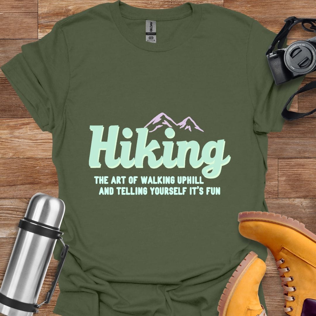 Freekeend T-Shirt Military Green / S The Art Of Walking Uphill T-shirt