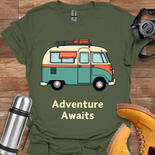 Freekeend T-Shirt Military Green / S Vintage Adventure T-shirt
