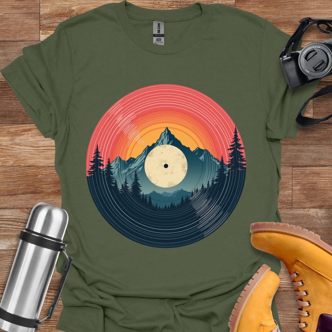 Freekeend T-Shirt Military Green / S Vinyl Sunset T-shirt