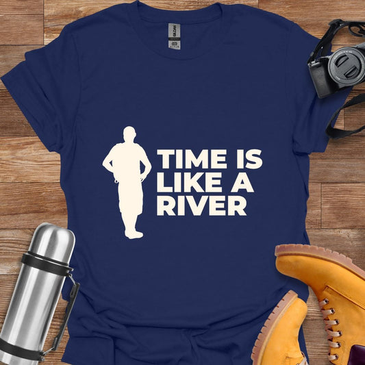 Freekeend T-Shirt Navy / S Time Is Like A River T-shirt