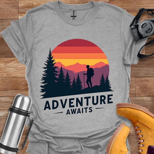 Freekeend T-Shirt Rs Sport Grey / S Adventure Awaits T-shirt