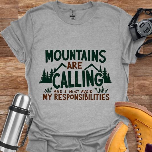 Freekeend T-Shirt Rs Sport Grey / S Mountains Are Calling T-shirt