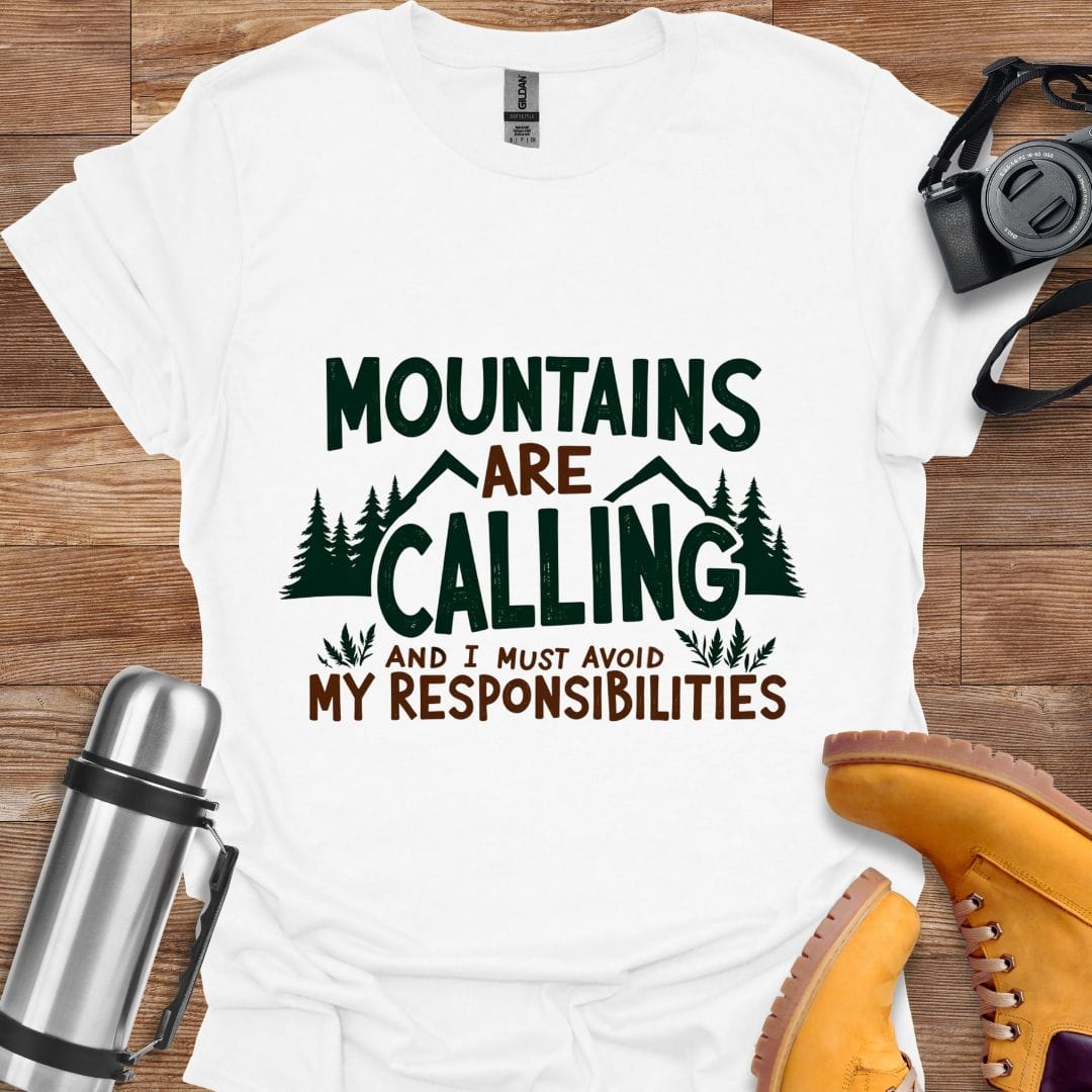 Freekeend T-Shirt White / S Mountains Are Calling T-shirt