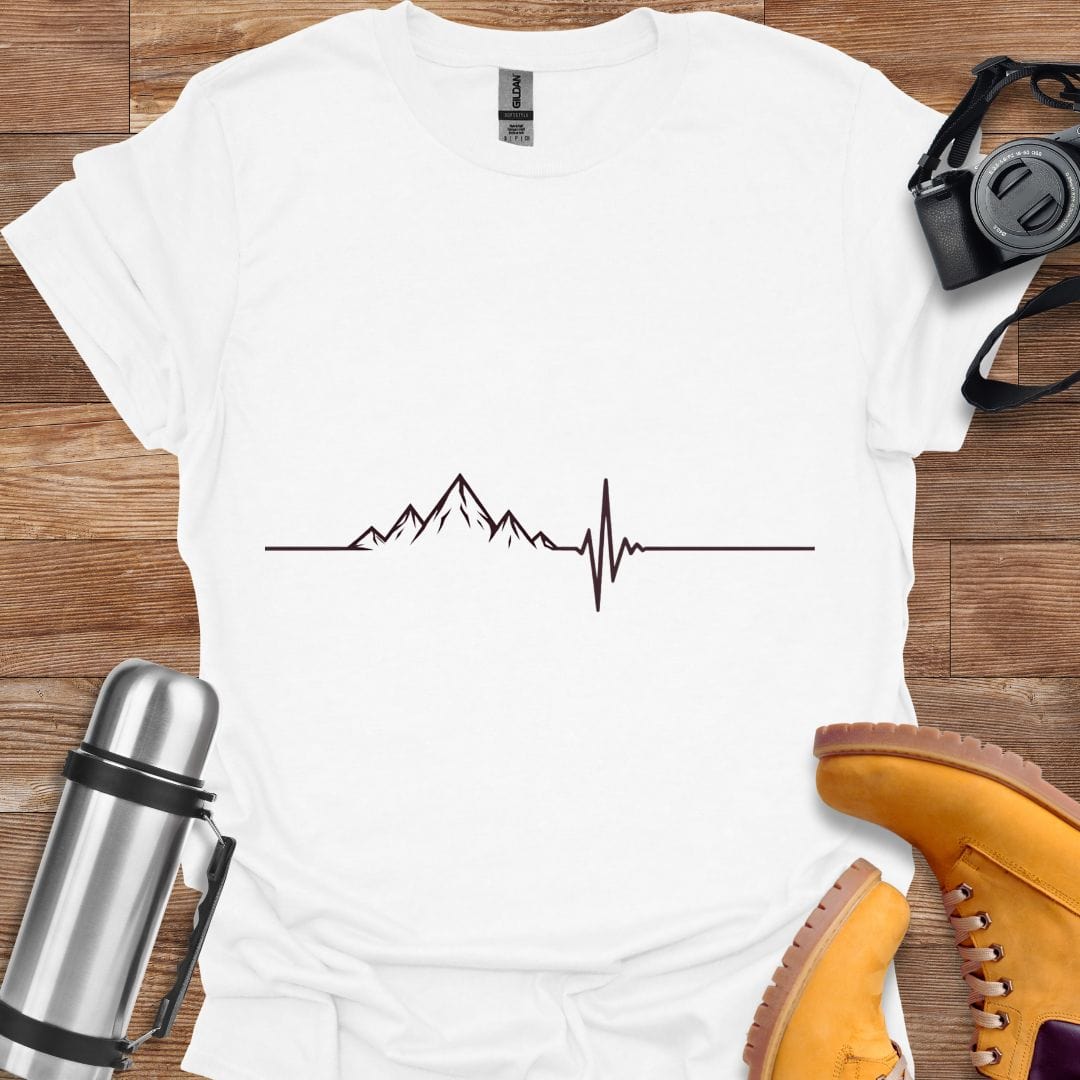 Freekeend T-Shirt White / S Pulse Of The Mountain T-shirt