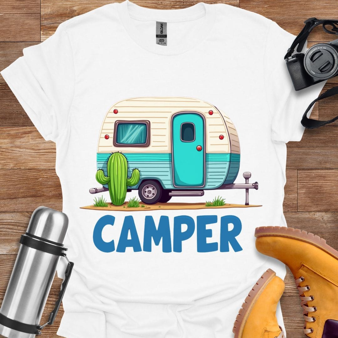 Freekeend T-Shirt White / S Retro Camper T-shirt