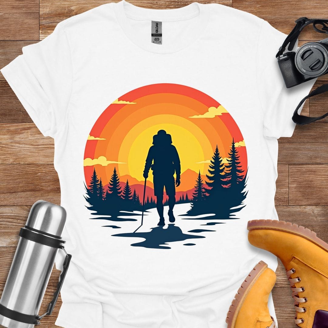 Freekeend T-Shirt White / S Sunset Hiker T-shirt