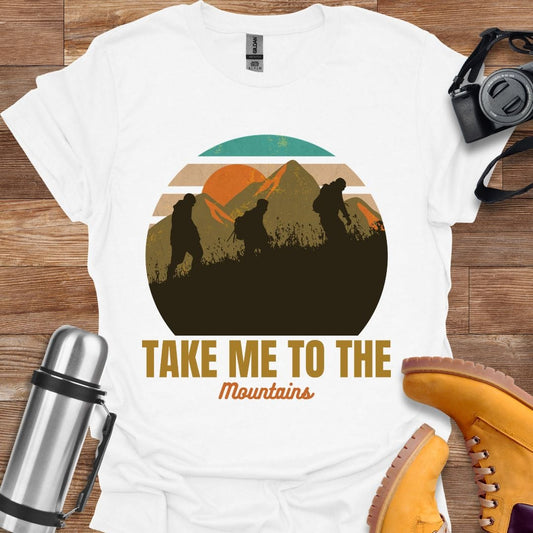 Freekeend T-Shirt White / S Take Me To The Mountains T-shirt