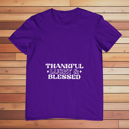 Thankful Lucky & Blessed | Classic T-shirt